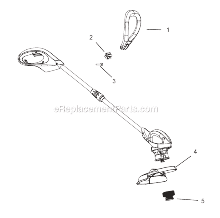 Page A Diagram and Parts List for WEEL-11  Weed Eater Trimmer